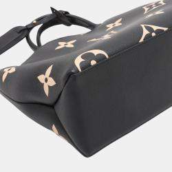 Pre Owned Louis Vuitton Black Bicolor Monogram Empreinte Giant Petit Palais