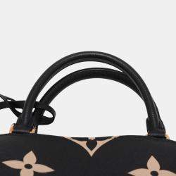 Pre Owned Louis Vuitton Black Bicolor Monogram Empreinte Giant Petit Palais