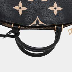 Pre Owned Louis Vuitton Black Bicolor Monogram Empreinte Giant Petit Palais