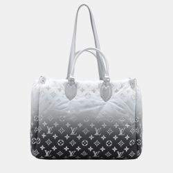 Pre Owned Louis Vuitton Grey Monogram Nylon Gradient  OnTheGo MM