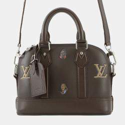 Pre Owned Louis Vuitton Brown Henry Taylor Calfskin Alma 25