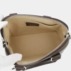Pre Owned Louis Vuitton Brown Henry Taylor Calfskin Alma 25