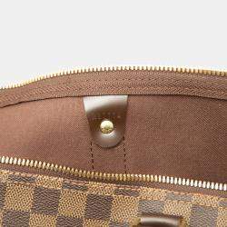 Pre Owned Louis Vuitton Brown Damier Ebene Keepall Bandouliere 45