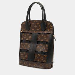 Pre Owned Louis Vuitton Brown Monogram Tressage Tote