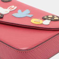 Pre Owned Louis Vuitton Pink Epi Pochette Felicie Patchwork