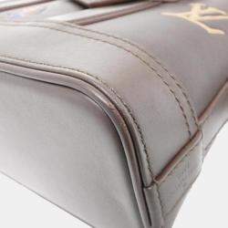 Pre Owned Louis Vuitton Alma Brown Calf Leather Handbag
