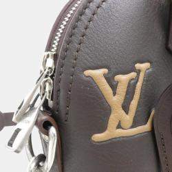Pre Owned Louis Vuitton Alma Brown Calf Leather Handbag