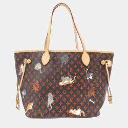 Pre Owned Louis Vuitton Catgram Neverfull Mm Handbag