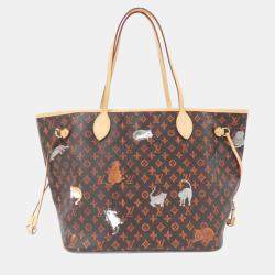 Pre Owned Louis Vuitton Catgram Neverfull Mm Handbag