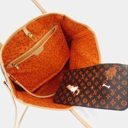 Pre Owned Louis Vuitton Catgram Neverfull Mm Handbag