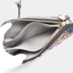 Pre Owned Louis Vuitton Coussin BB Ramadan Collection Black/Multicolor Leather Sequins Handbag