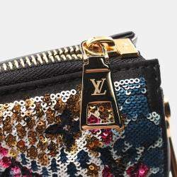 Pre Owned Louis Vuitton Coussin BB Ramadan Collection Black/Multicolor Leather Sequins Handbag