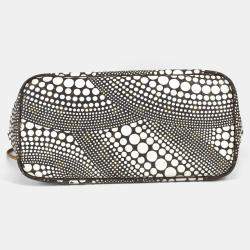 Pre Owned Louis Vuitton Monogram Pumpkin Dot Neverfull Mm Bag Tote Canvas White