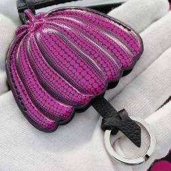 Pre Owned Louis Vuitton Monogram Empreinte Shoulder Bag Metis Mm Black/Pink Pumpkin