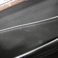 Pre Owned Louis Vuitton Monogram Macassar Wallet Trunk Clutch Bag