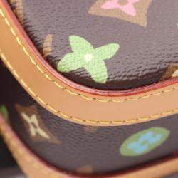 Pre Owned Louis Vuitton Envelope Messenger Shoulder Bag Pvc-Coated Canvas And Leather Monogram Brown/Multicolor