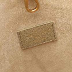 Pre Owned Louis Vuitton Lowkey Hobo Mm Shoulder Bag Leather Beige