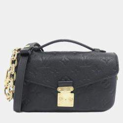 Pre Owned Louis Vuitton Monogram Empreinte Pochette Metis Ew Shoulder Bag