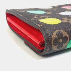 Pre Owned Louis Vuitton Monogram Portefeuille Sarah Nm Bifold Long Wallet Canvas Brown