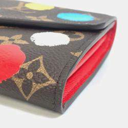 Pre Owned Louis Vuitton Monogram Portefeuille Sarah Nm Bifold Long Wallet Canvas Brown