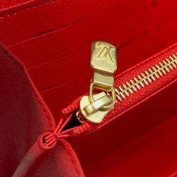 Pre Owned Louis Vuitton Monogram Portefeuille Sarah Nm Bifold Long Wallet Canvas Brown