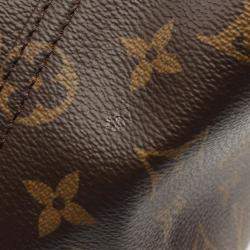 Pre Owned Louis Vuitton Atlantis Gm Handbag Coated Canvas Leather Monogram Brown