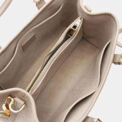Pre Owned Louis Vuitton Babylon Tote Pm Handbag Monogram Empreinte Leather Beige