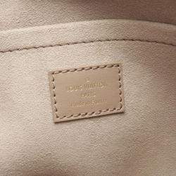 Pre Owned Louis Vuitton Babylon Tote Pm Handbag Monogram Empreinte Leather Beige