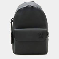 Pre Owned Louis Vuitton Lv Aerogram Takeoff Backpack Leather Noir Black
