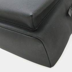 Pre Owned Louis Vuitton Lv Aerogram Takeoff Backpack Leather Noir Black