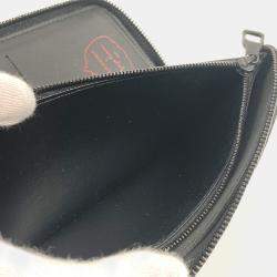 Pre Owned Louis Vuitton Monogram Empreinte Zippy Wallet Vertical Long Leather Noir Red
