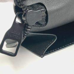Pre Owned Louis Vuitton Monogram Empreinte Zippy Wallet Vertical Long Leather Noir Red