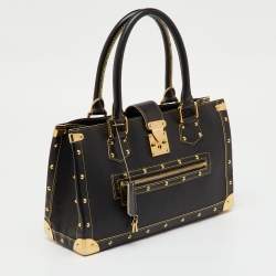 Pre Owned Louis Vuitton Black Suhali Leather Le Fabuleux Bag