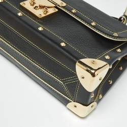 Pre Owned Louis Vuitton Black Suhali Leather Le Talentueux Bag