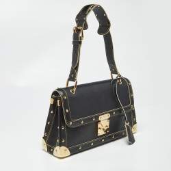 Pre Owned Louis Vuitton Black Suhali Leather Le Talentueux Bag