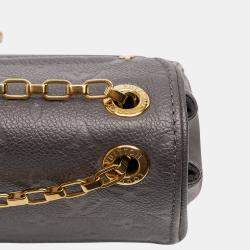 Pre Owned Louis Vuitton Grey Monogram Empreinte Studded Saint Germain PM