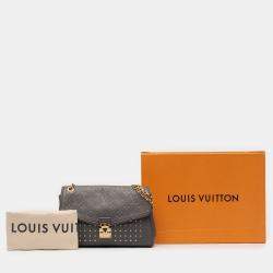 Pre Owned Louis Vuitton Grey Monogram Empreinte Studded Saint Germain PM