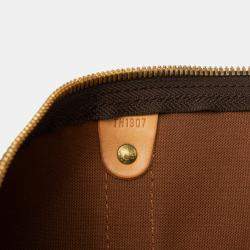 Pre Owned Louis Vuitton Brown Monogram Keepall Bandouliere 50