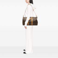 Pre Owned Louis Vuitton Brown Monogram Keepall Bandouliere 50