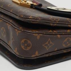 Pre Owned Louis Vuitton Monogram Canvas Braided Pochette Metis Bag