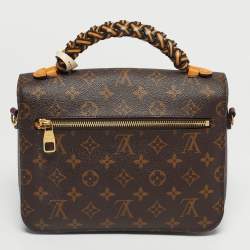 Pre Owned Louis Vuitton Monogram Canvas Braided Pochette Metis Bag