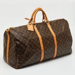 Pre Owned Louis Vuitton Monogram Canvas Keepall Bandoulière 60 Bag