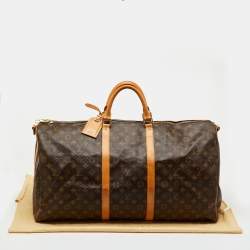 Pre Owned Louis Vuitton Monogram Canvas Keepall Bandoulière 60 Bag