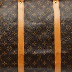 Pre Owned Louis Vuitton Monogram Canvas Keepall Bandoulière 60 Bag