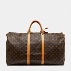 Pre Owned Louis Vuitton Monogram Canvas Keepall Bandoulière 60 Bag