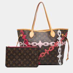 Pre Owned Louis Vuitton Brown Monogram Bay Neverfull MM