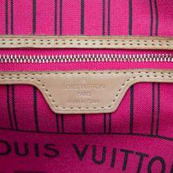 Pre Owned Louis Vuitton Brown Monogram Bay Neverfull MM