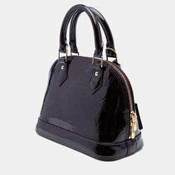 Pre Owned Louis Vuitton Purple Monogram Vernis Alma BB