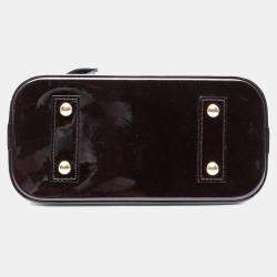 Pre Owned Louis Vuitton Purple Monogram Vernis Alma BB