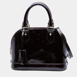 Pre Owned Louis Vuitton Purple Monogram Vernis Alma BB